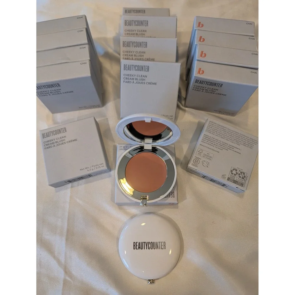 Beautycounter Cheeky Clean Cream Blush Chai 4.5g Refillable Compact BC3201A New
